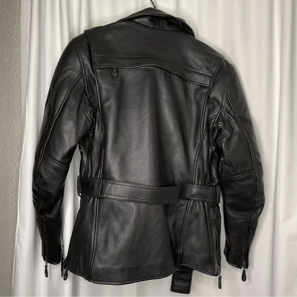 Xpert Performance Gear Premium Leather Jacket With Kevlar Size Medium Motorcycle